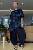 Made in Italy Praia da Marinha Pure Cotton Top Black